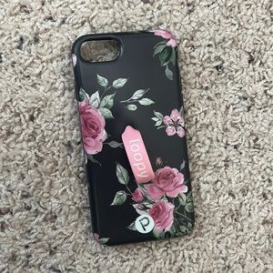 Loopy iPhone 8 case with pink interchangeable loopy night floral